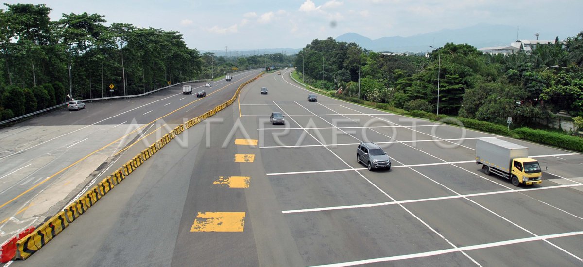 Gerbang Tol Bogor Lengang Antara Foto