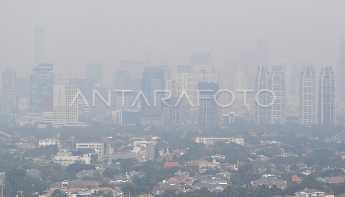 Polusi Jakarta Peringkat Pertama Dunia Antara Foto