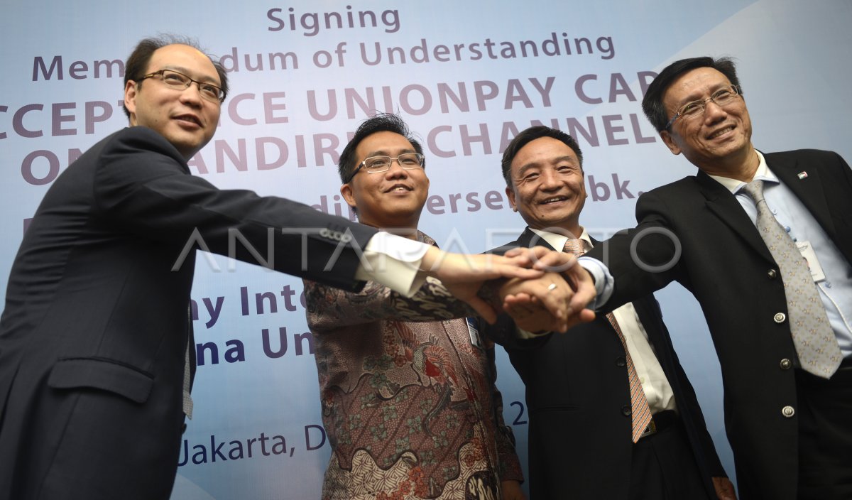 Kerjasama Mandiri Dan Union Pay Antara Foto