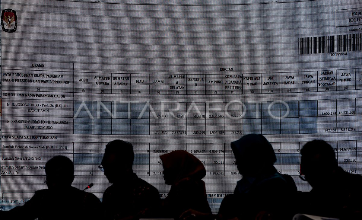 Rapat Pleno Rekapitulasi Tingkat Nasional Antara Foto