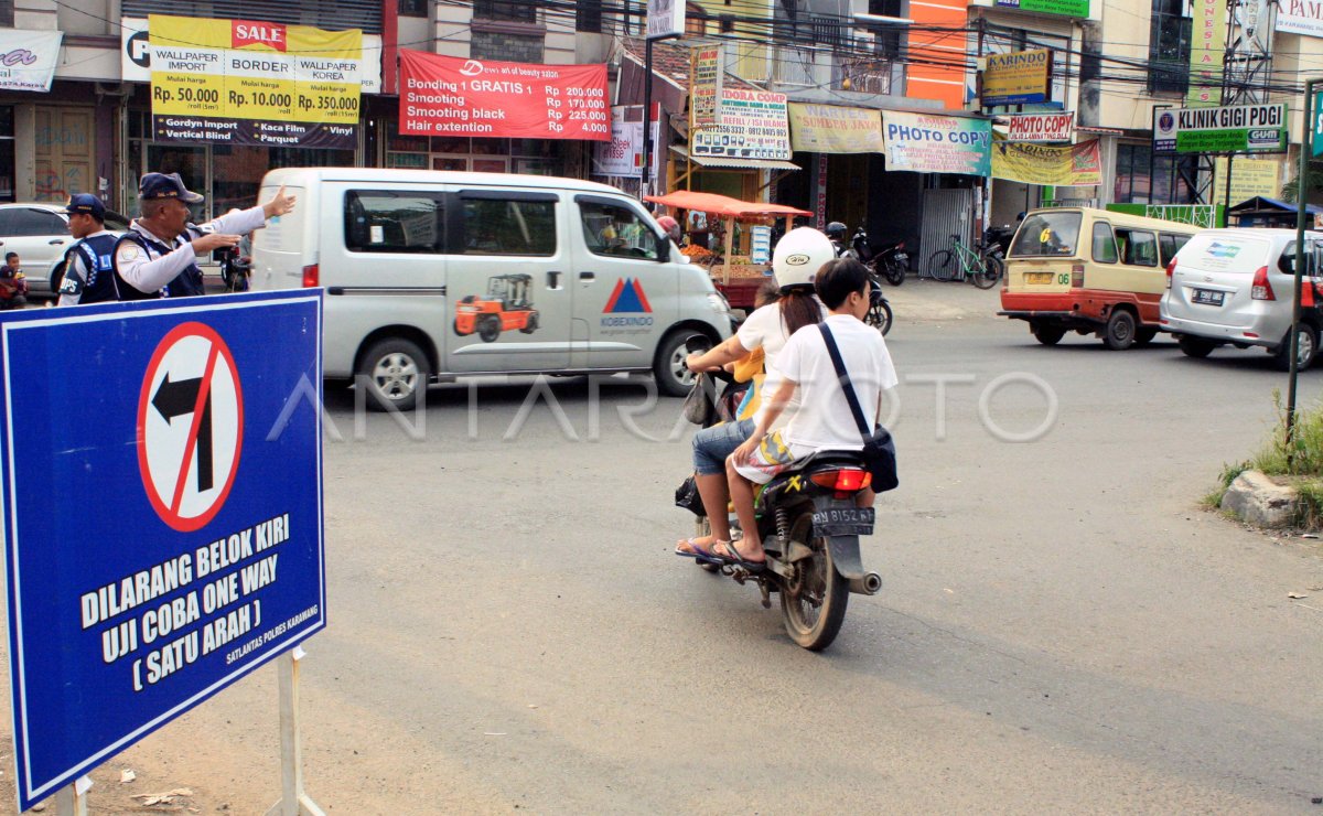 UJI COBA SATU ARAH ANTARA Foto