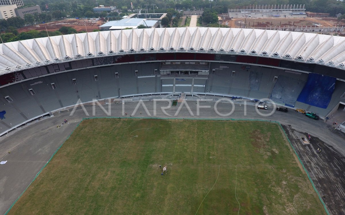 Renovasi Kawasan Gbk Antara Foto