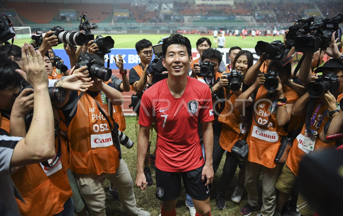 Sepak Bola Final Korea Selatan Vs Jepang Antara Foto