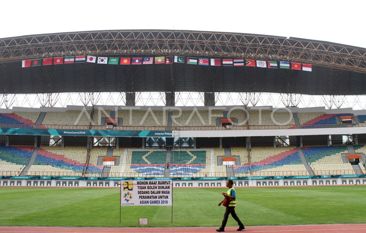 Persiapan Stadion Wibawa Mukti Venue Asian Games Antara Foto