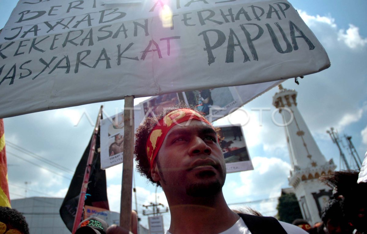 SOLIDARITAS UNTUK PAPUA ANTARA Foto