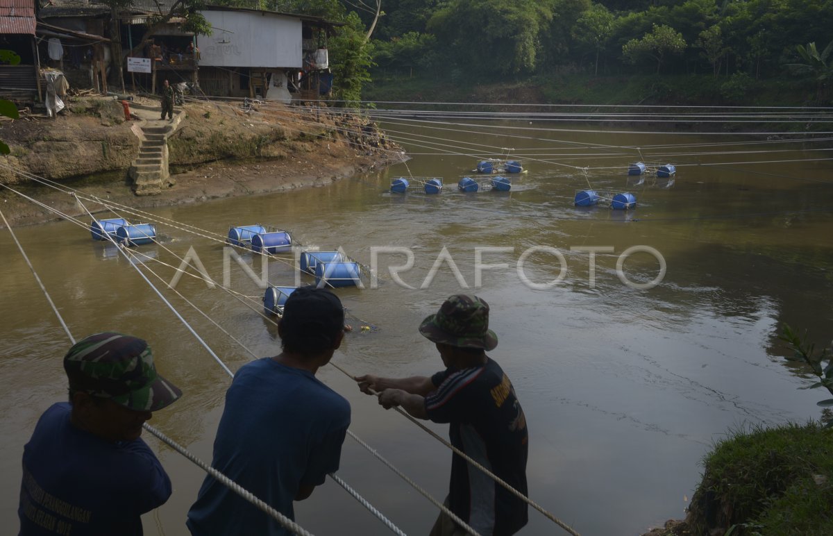 Jaring Sampah Apung Antara Foto