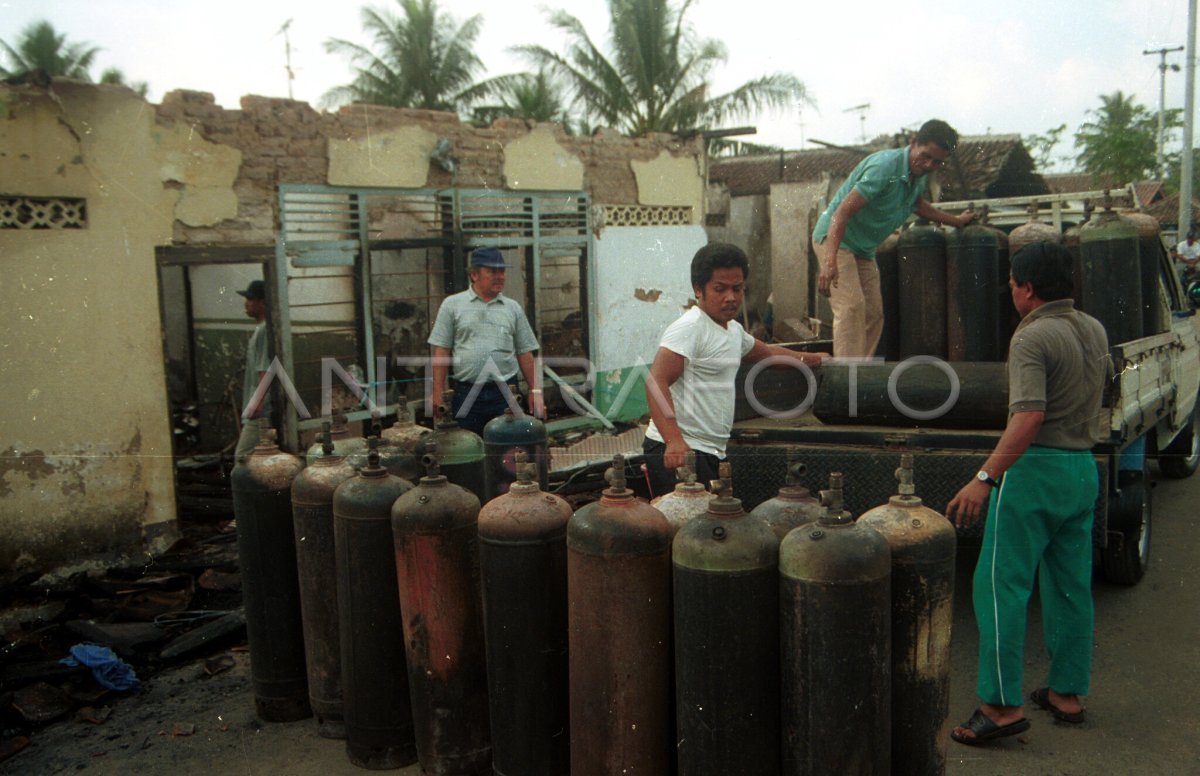 Tabung Gas Elpiji Meledak Di Cilegonkebakaran Antara Foto