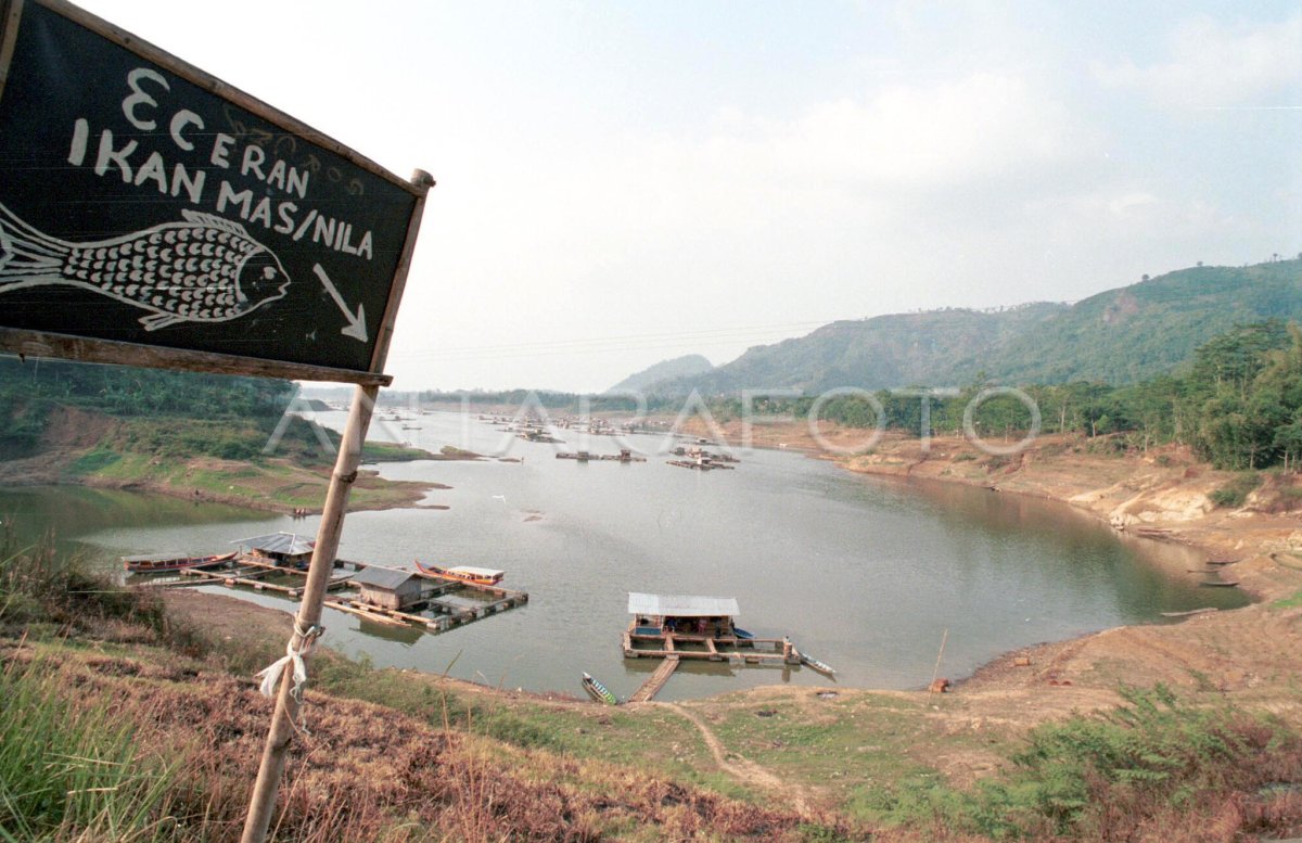 WADUK SAGULING AIRNYA MENYUSUT ANTARA Foto