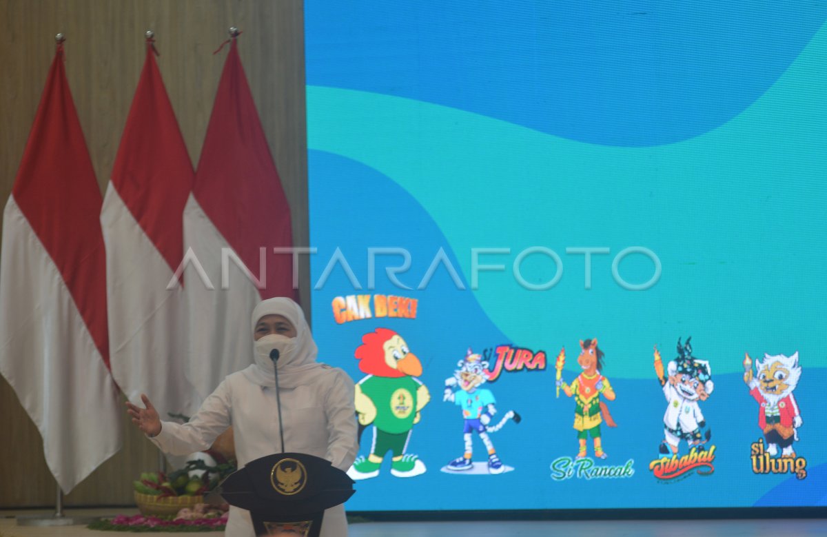 Peluncuran Maskot Porprov Vii Jawa Timur Antara Foto