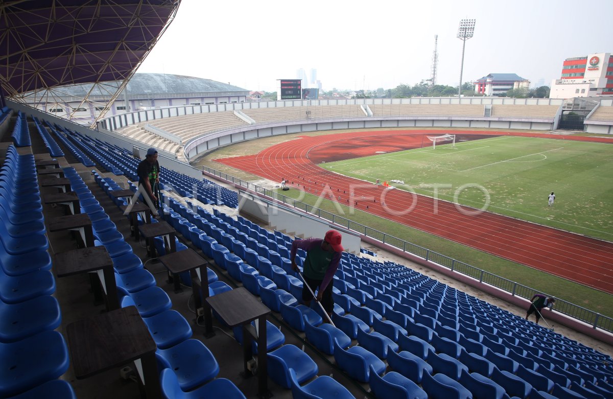 Persiapan Stadion Benteng Taruna Untuk Bri Liga Antara Foto