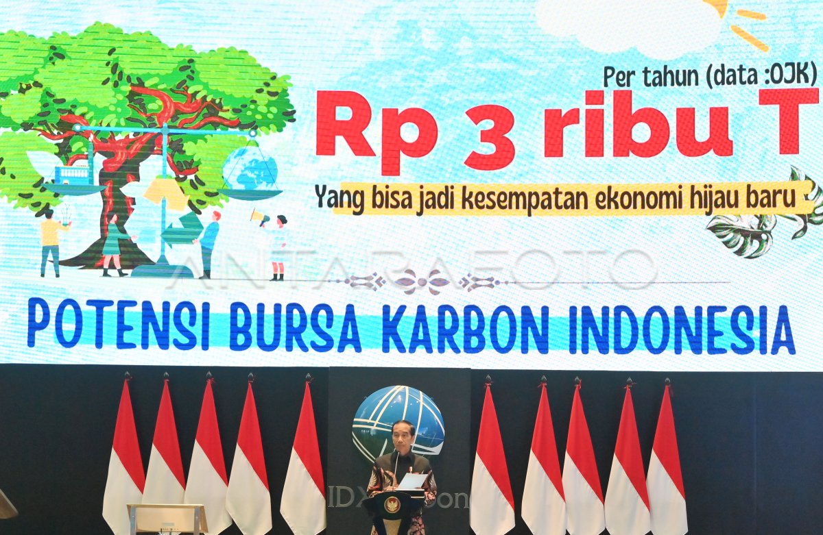 Peresmian Bursa Karbon Indonesia ANTARA Foto