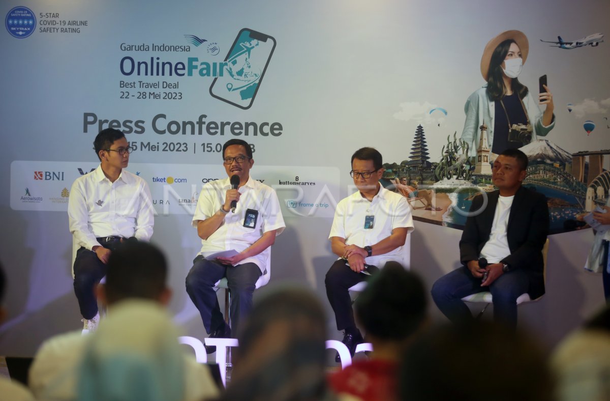 Garuda Indonesia Online Travel Fair Antara Foto