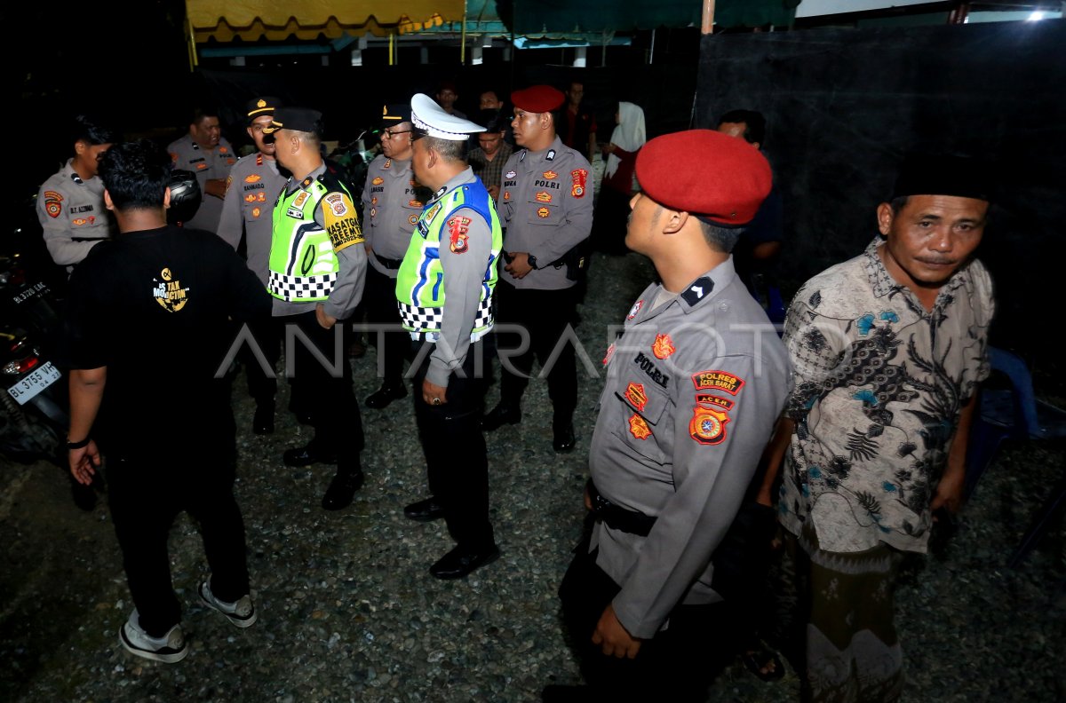 Patroli Keamanan Jelang Pemilu 2024 Di Aceh Barat ANTARA Foto