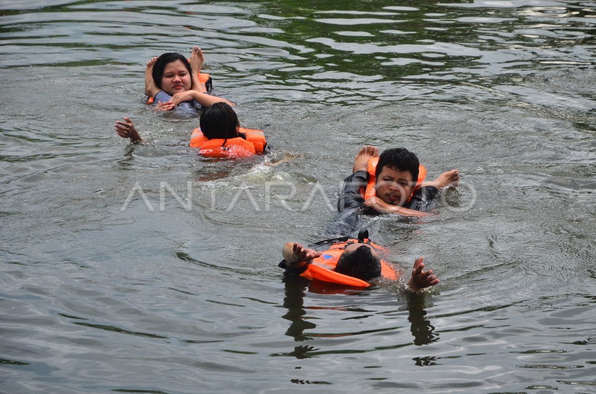 Pelatihan Mitigasi Bencana Banjir Antara Foto