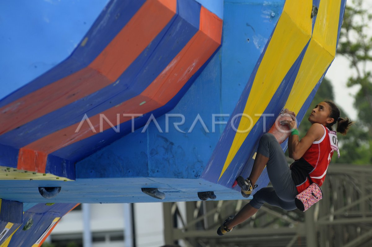 Kualifikasi Panjat Tebing Antara Foto