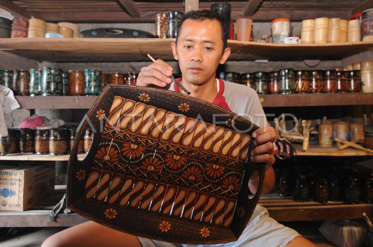 Kerajinan Batik Bambu Antara Foto