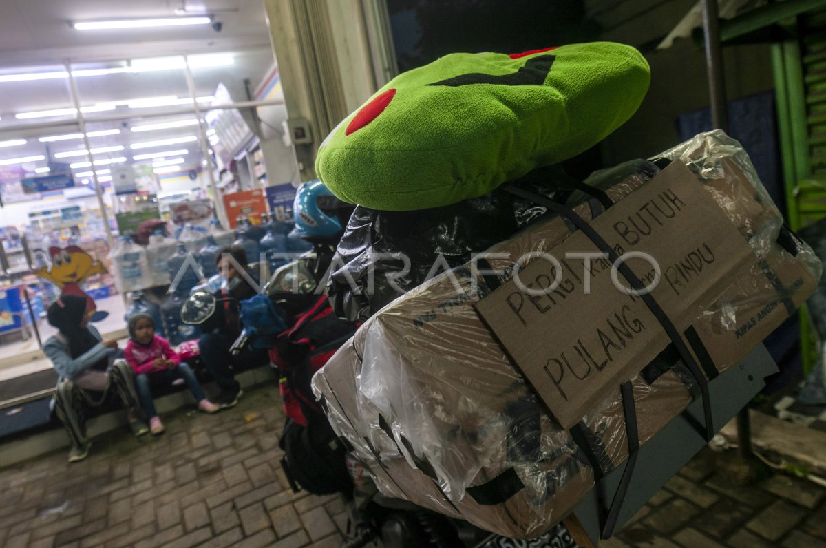 Lonjakan Pemudik Bersepeda Motor Antara Foto