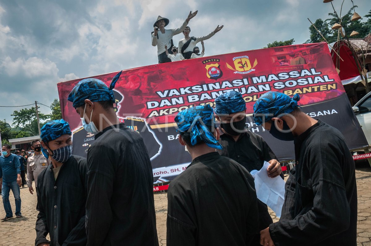 VAKSINASI COVID 19 WARGA SUKU BADUY ANTARA Foto