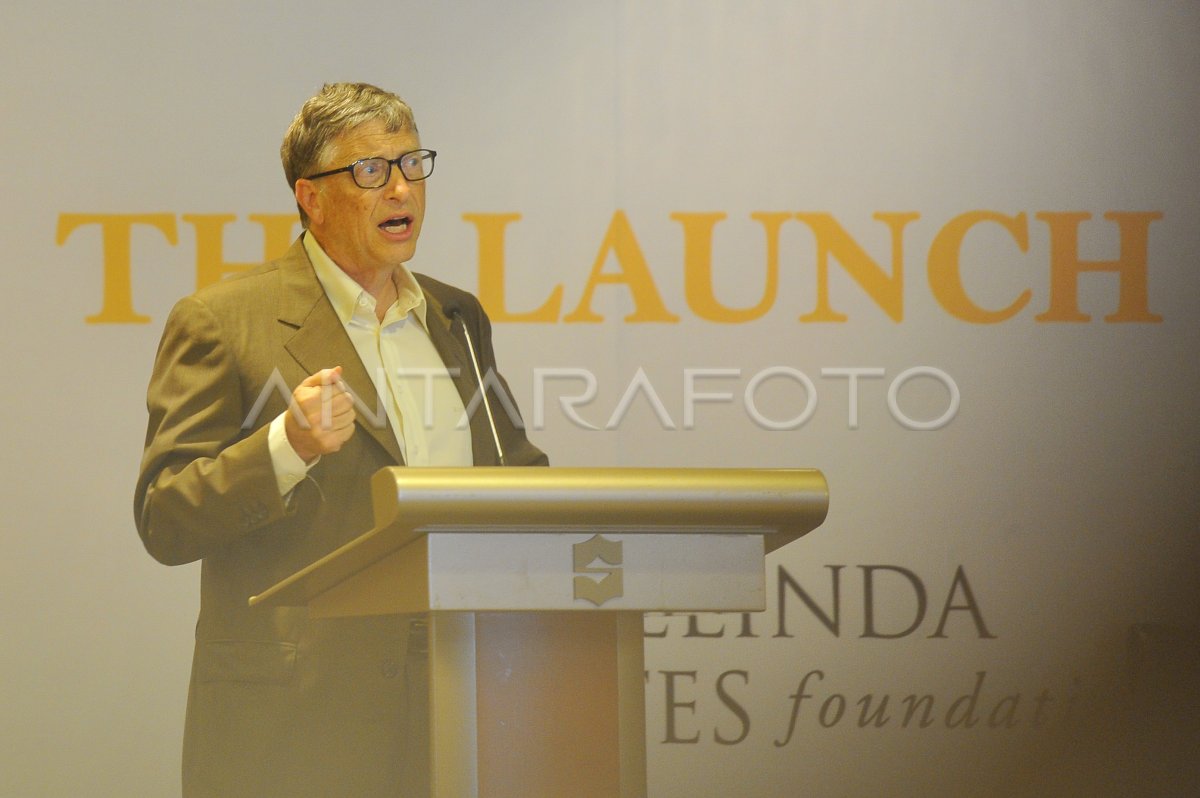 Bill Gates Kunjungi Indonesia Antara Foto