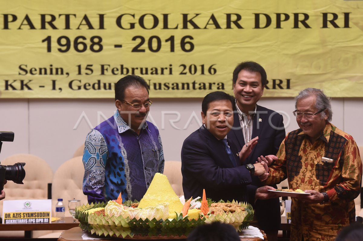 Syukuran Hut Fraksi Golkar Antara Foto