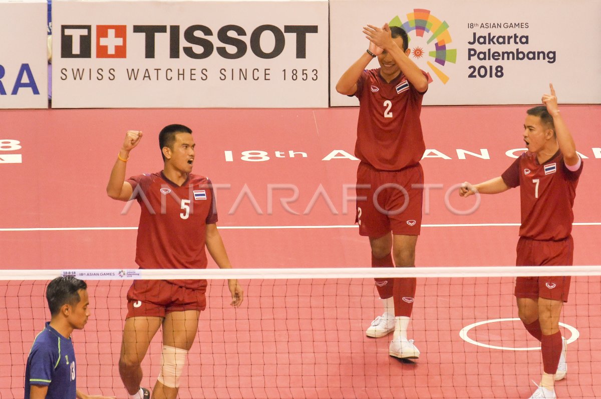 Final Sepak Takraw Putra Beregu Antara Foto