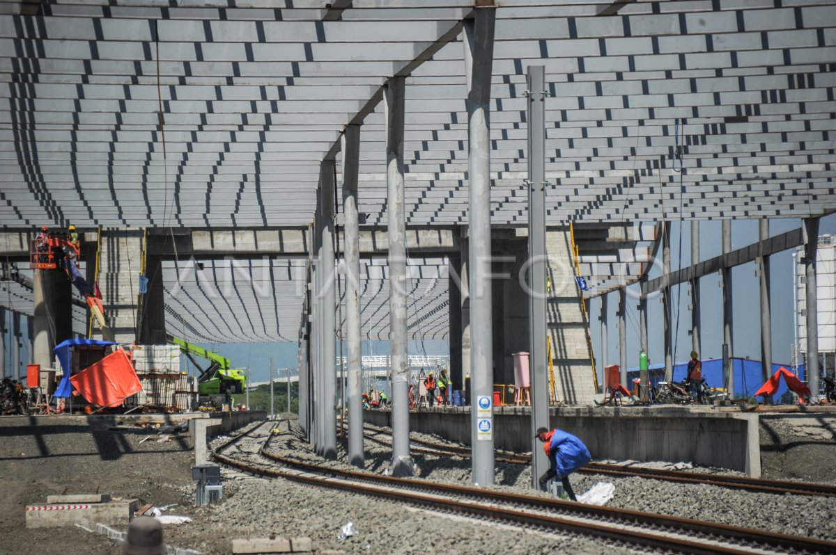 PROYEK KERETA CEPAT JAKARTA BANDUNG ANTARA Foto