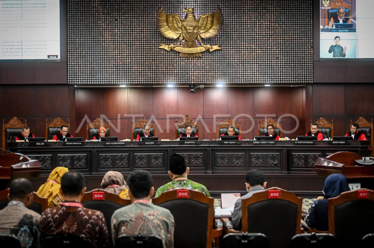 Sidang Putusan Dismissal MK PHPU Pileg 2024 ANTARA Foto