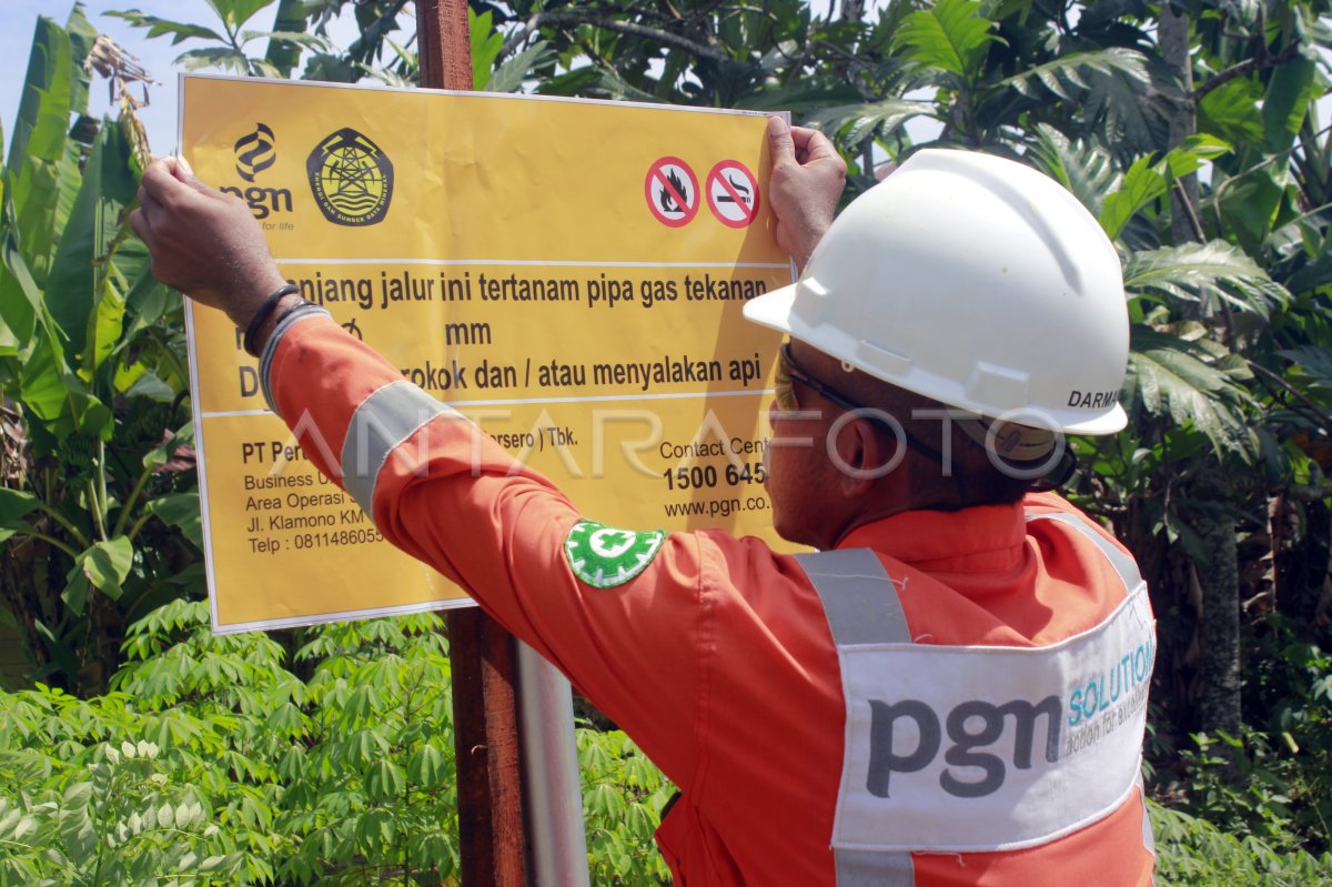 PENGECEKAN RAMBU GAS PGN ANTARA Foto