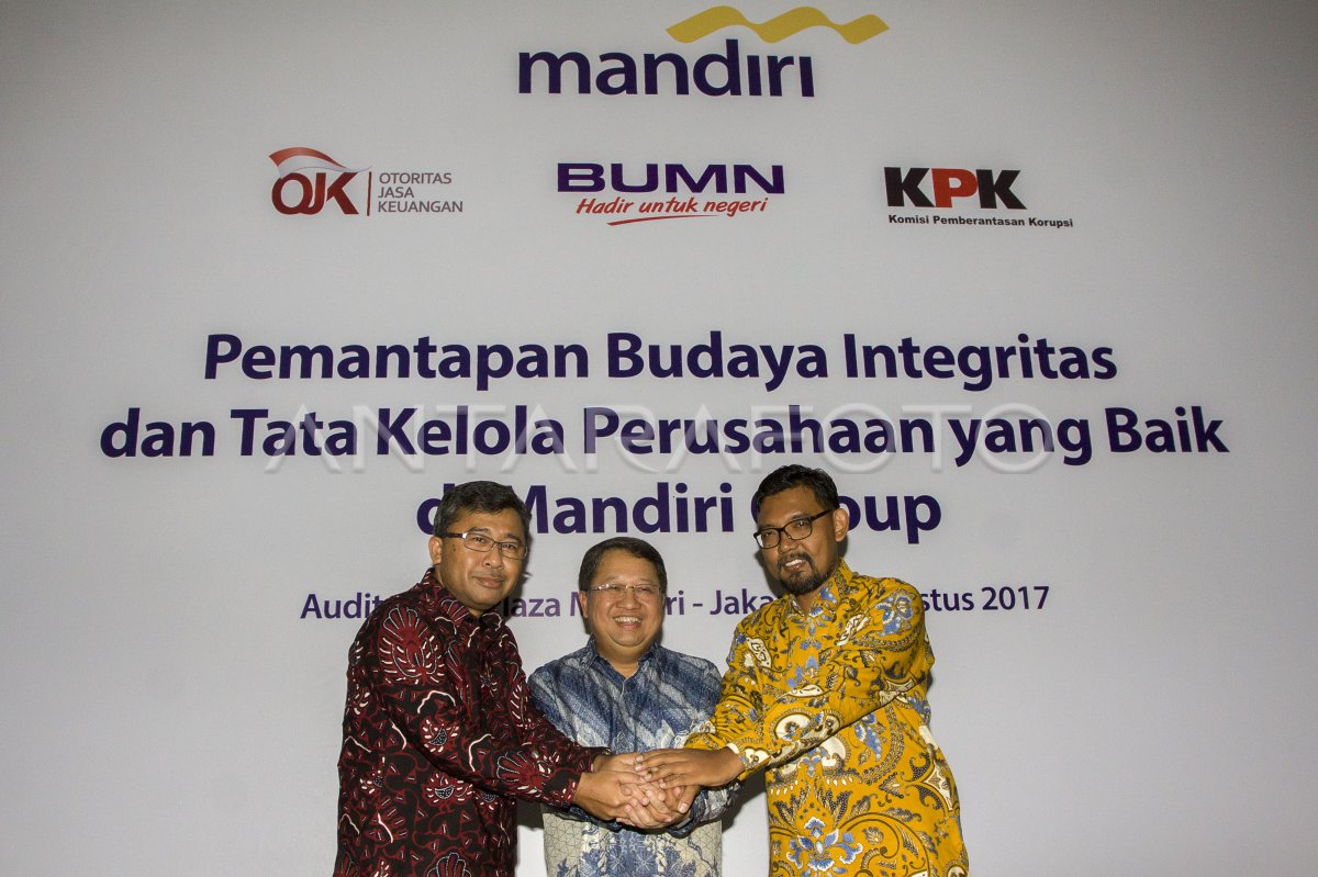 Komitmen Bank Mandiri Anti Gratifikasi Antara Foto