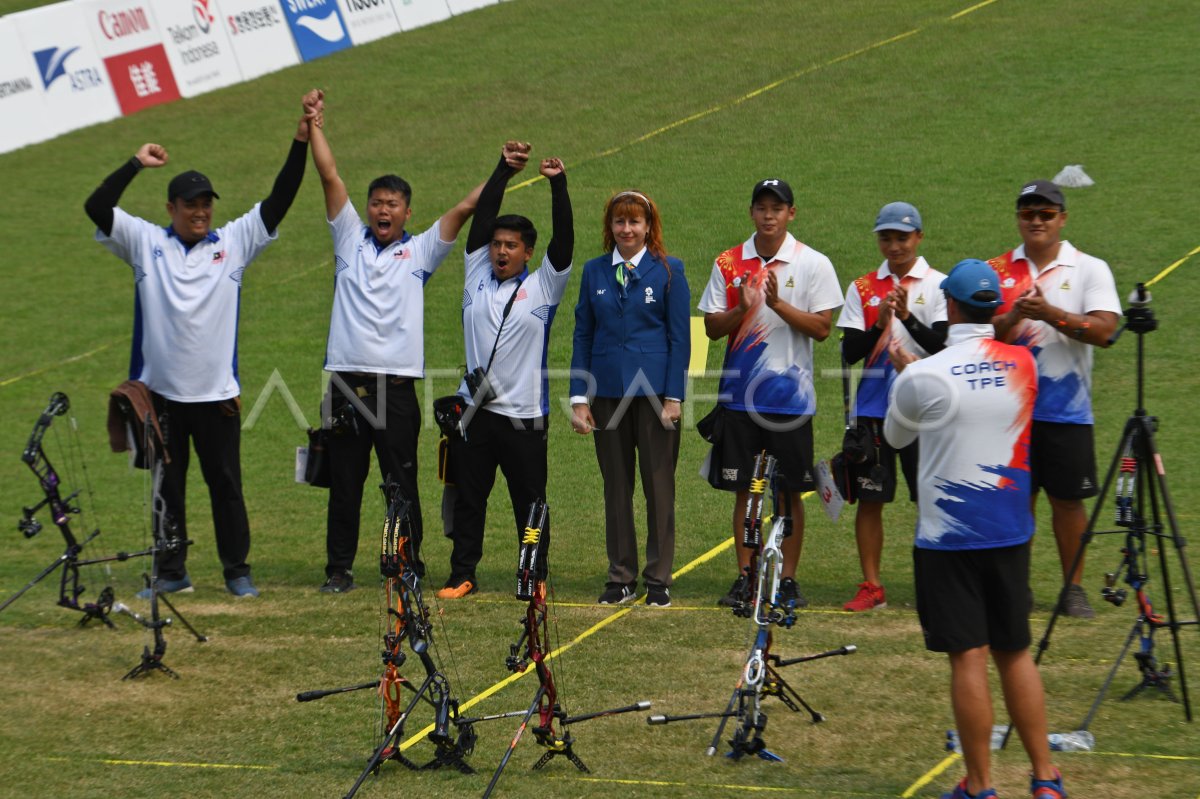 Panahan Malaysia Perunggu Compound Men Team Antara Foto