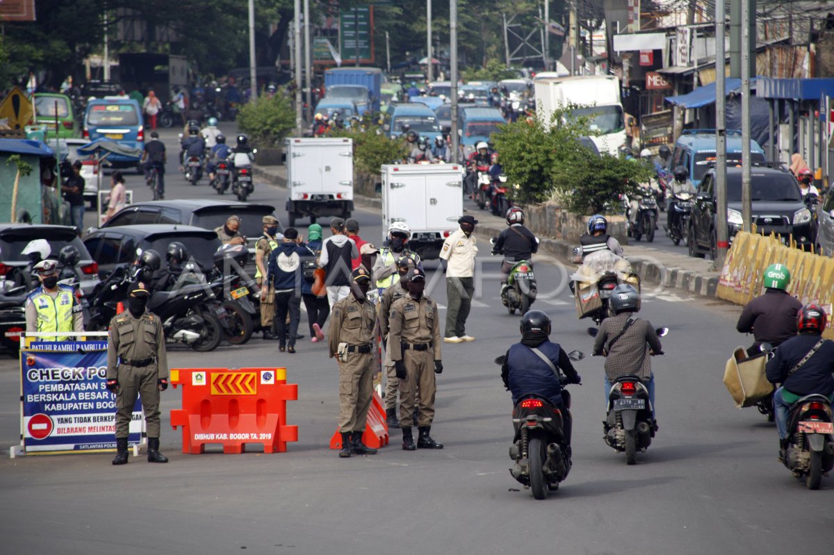 PSBB BODEBEK DI PERPANJANG ANTARA Foto