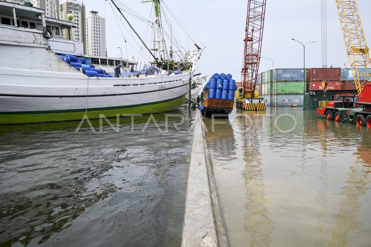 Banjir Rob Di Jakarta Antara Foto