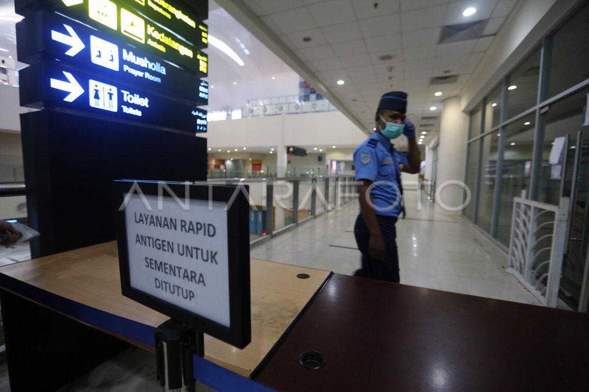 PASCAPENGGEREBEKAN LAYANAN SWAB ANTIGEN BANDARA KUALANAMU ANTARA Foto