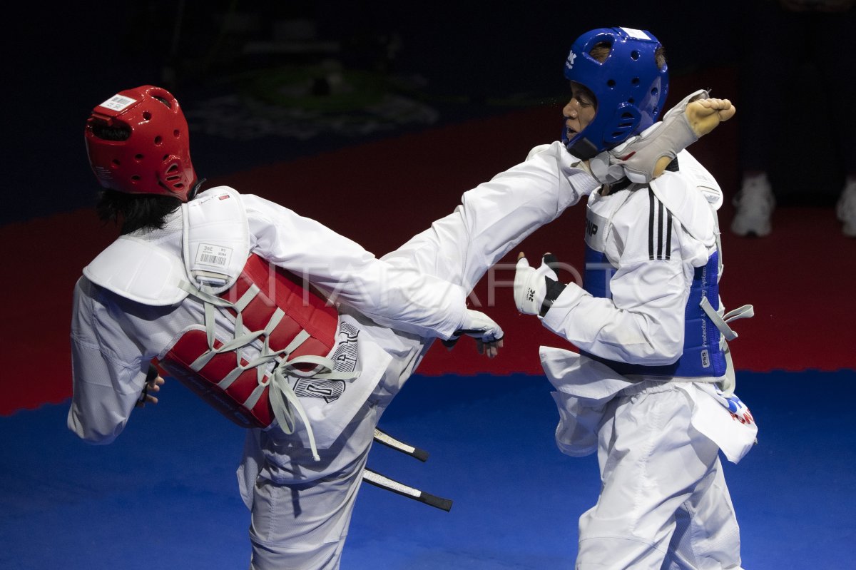 Final Taekwondo Putra Kg Pon Papua Antara Foto