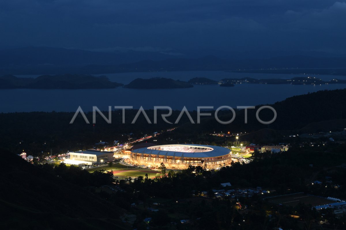 Persiapan Upacara Pembukaan Pon Papua Antara Foto