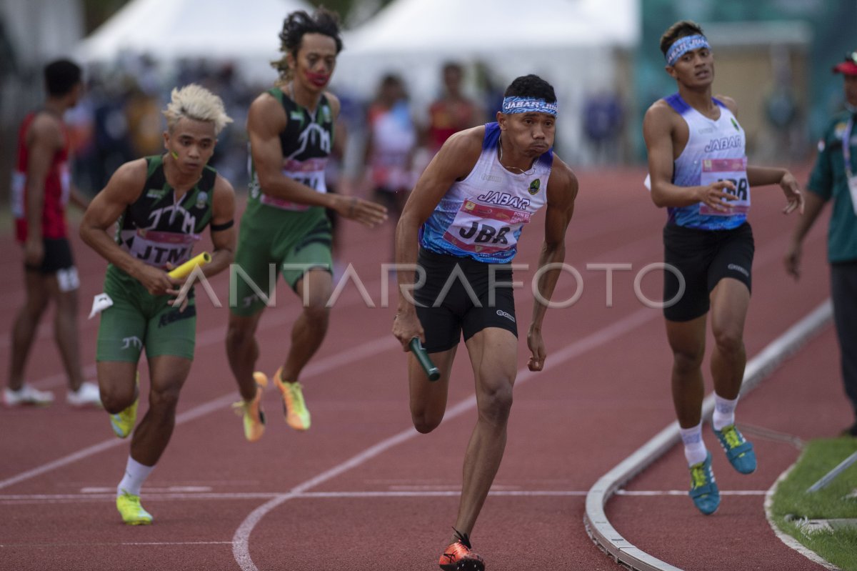 JABAR JUARA LARI 4X400 METER ESTAFET PUTRA PON PAPUA ANTARA Foto