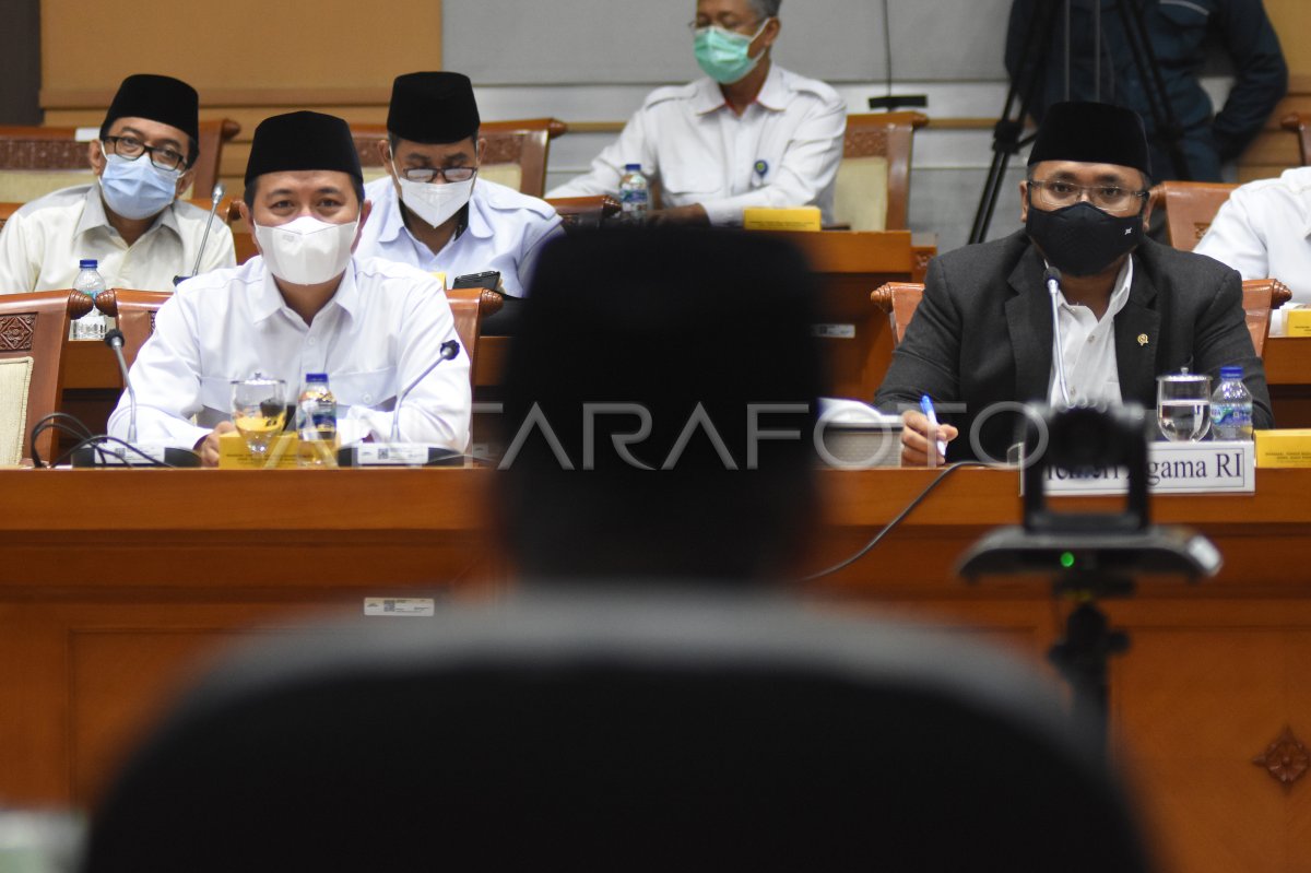 RAPAT KERJA PERSIAPAN PELAKSANAAN HAJI 2022 ANTARA Foto