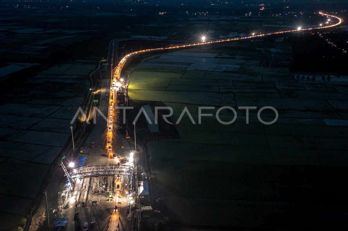 UJI COBA JALAN TOL SEMARANG DEMAK SEKSI II ANTARA Foto