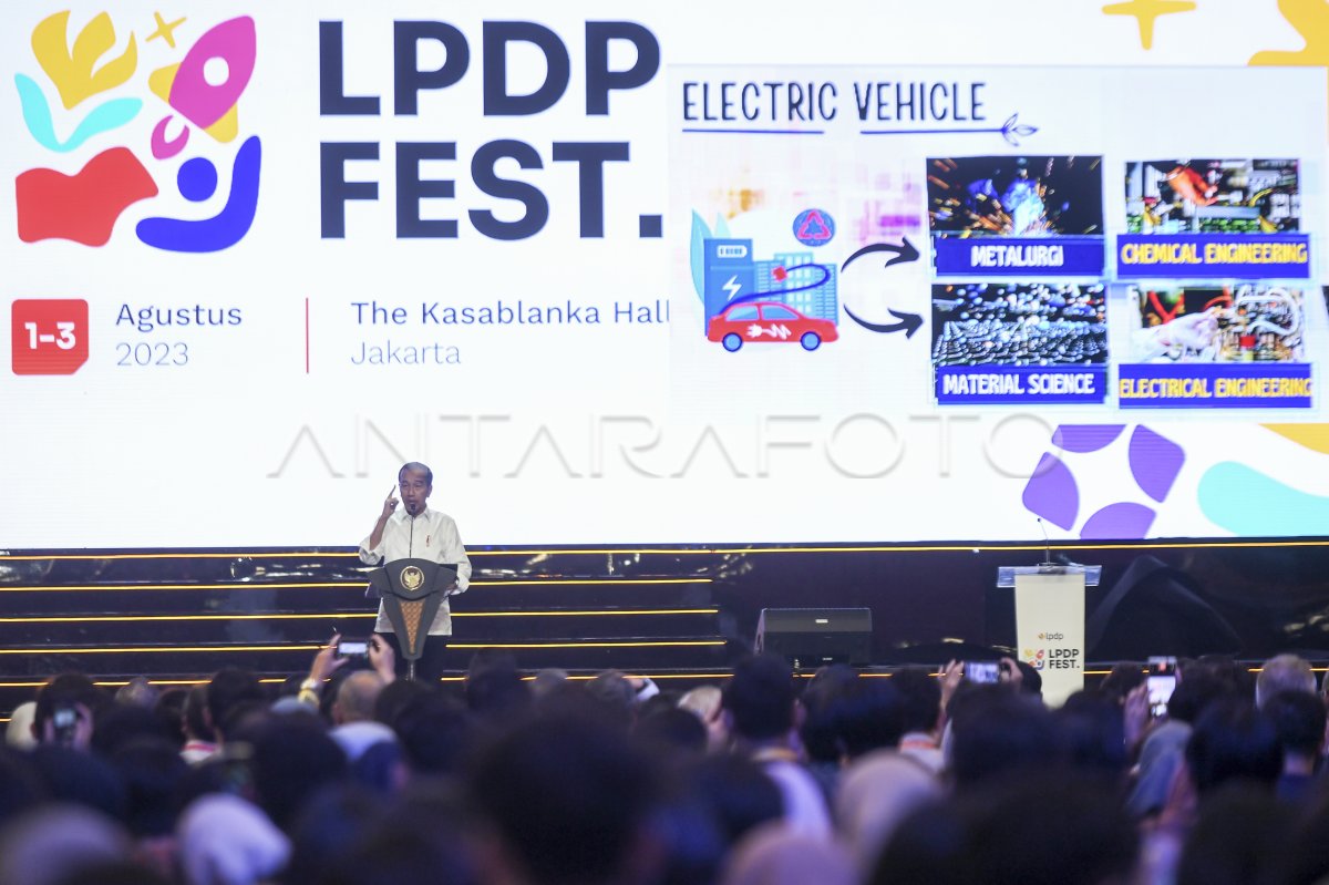 Presiden Hadiri Lpdp Festival Antara Foto