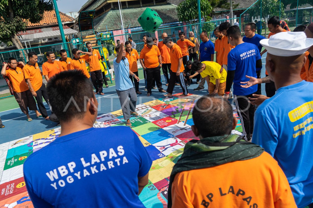 Wbp Lapas Wirogunan Ikuti Lomba Ular Tangga Pancasila Antara Foto