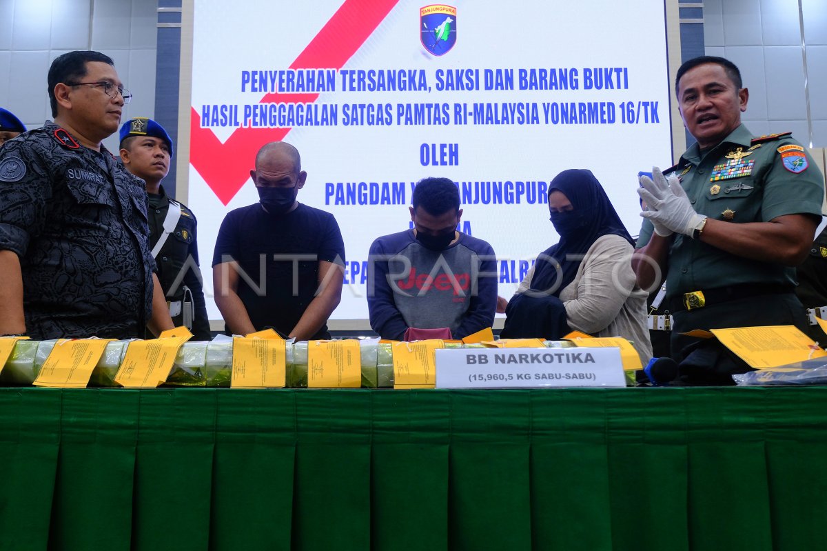 Kodam Tanjungpura Serahkan Barang Bukti Sabu Ke BNNP ANTARA Foto