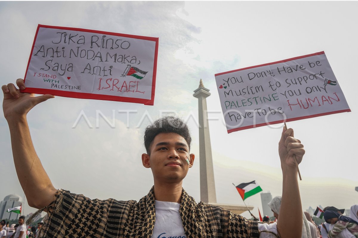 Aksi Akbar Bela Palestina Di Jakarta Antara Foto