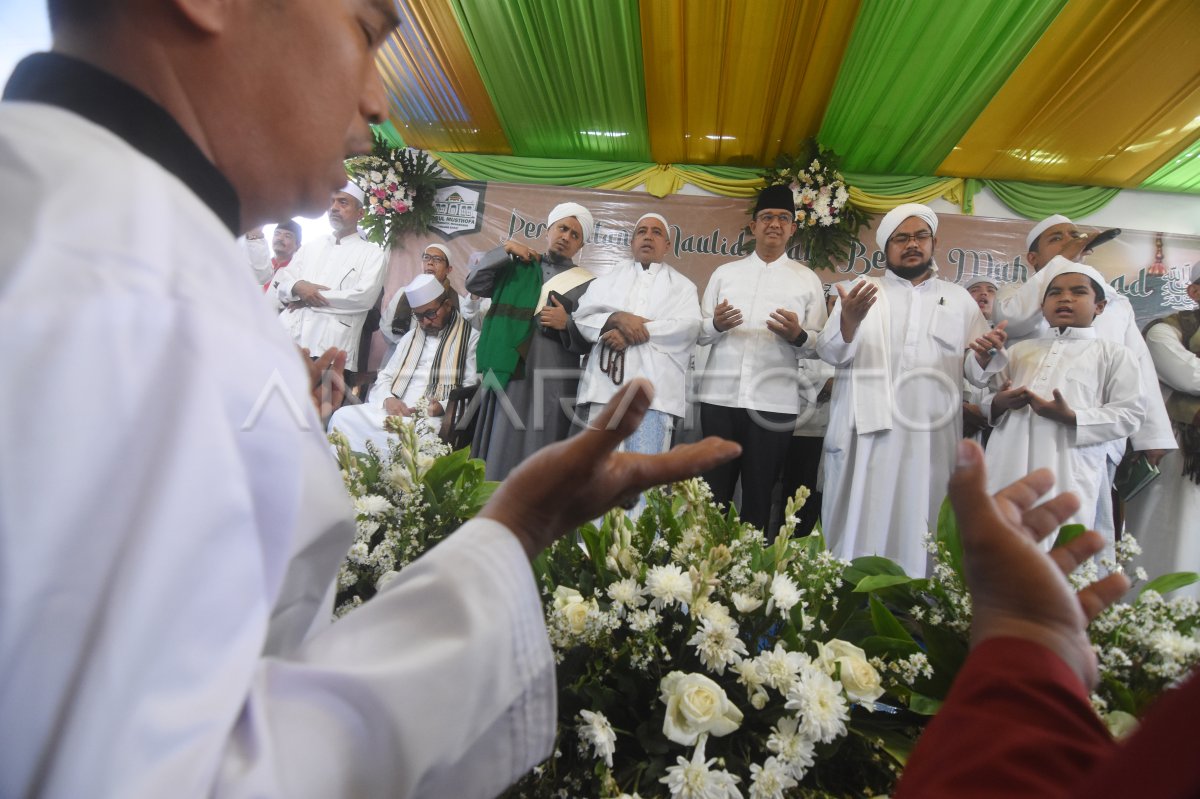 Anies Hadiri Maulid Nabi Di Majelis Darul Musthofa Al Madinatul