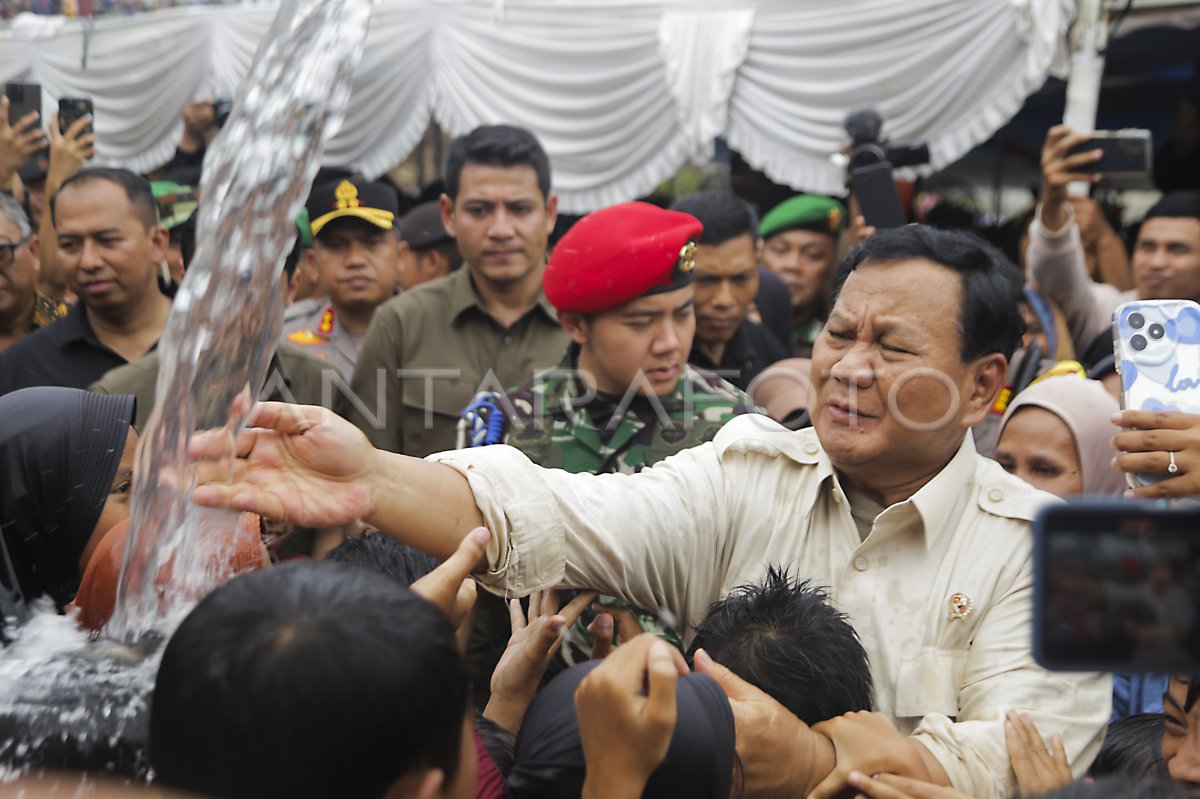 Prabowo Resmikan Proyek Bantuan Air Bersih Di Sukabumi Antara Foto