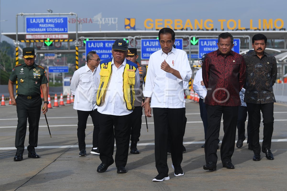 Presiden Jokowi Meresmikan Tol Pamulang Cinere Raya Bogor Antara Foto