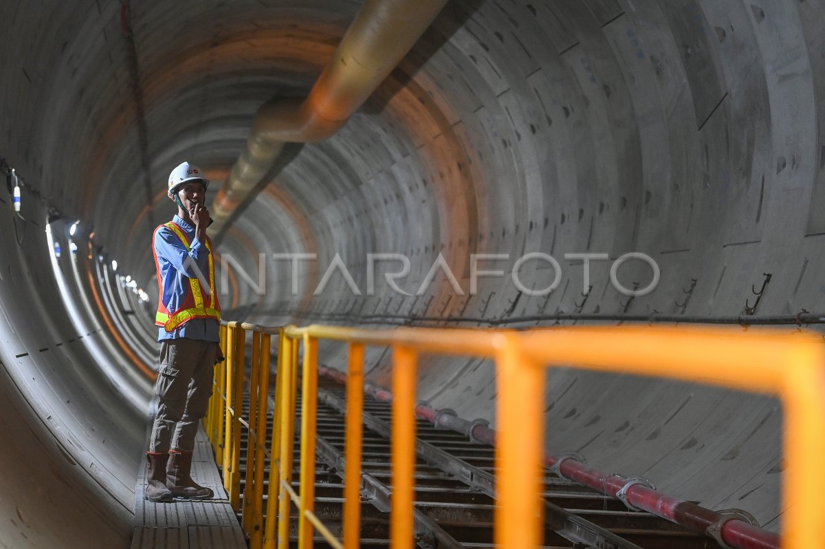 Pembangunan Fase A Mrt Jakarta Thamrin Kota Antara Foto