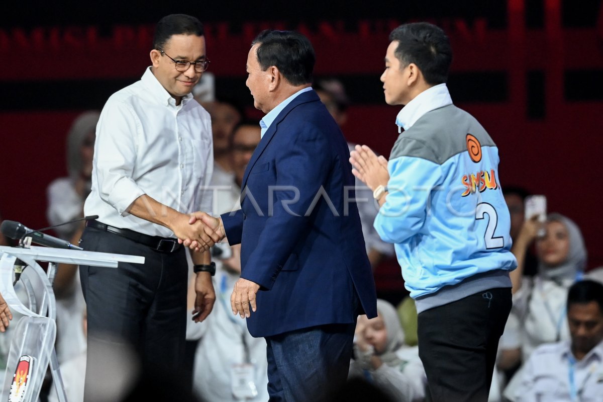 Debat Keempat Pilpres 2024 ANTARA Foto