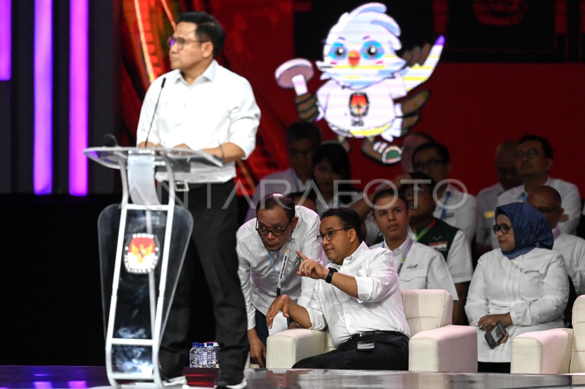 Debat Keempat Pilpres 2024 ANTARA Foto