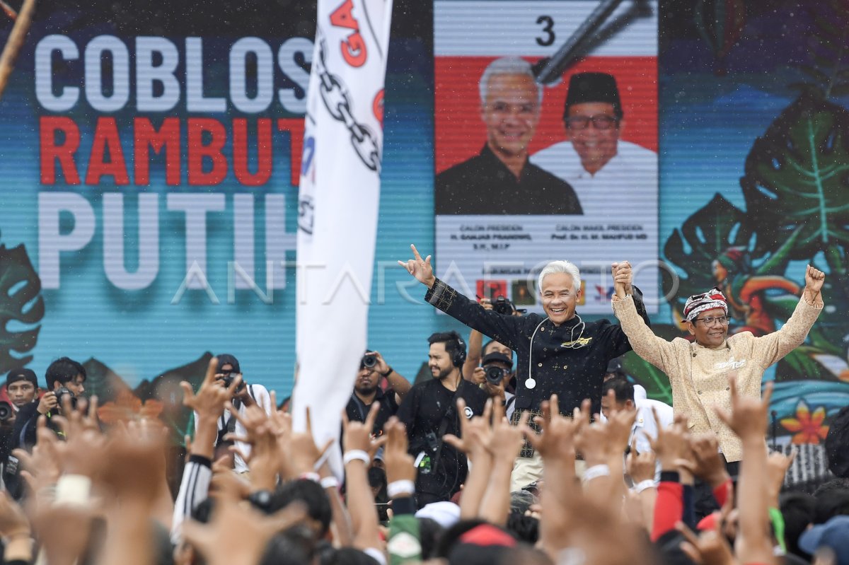 Kampanye Akbar Ganjar Mahfud Di Solo ANTARA Foto