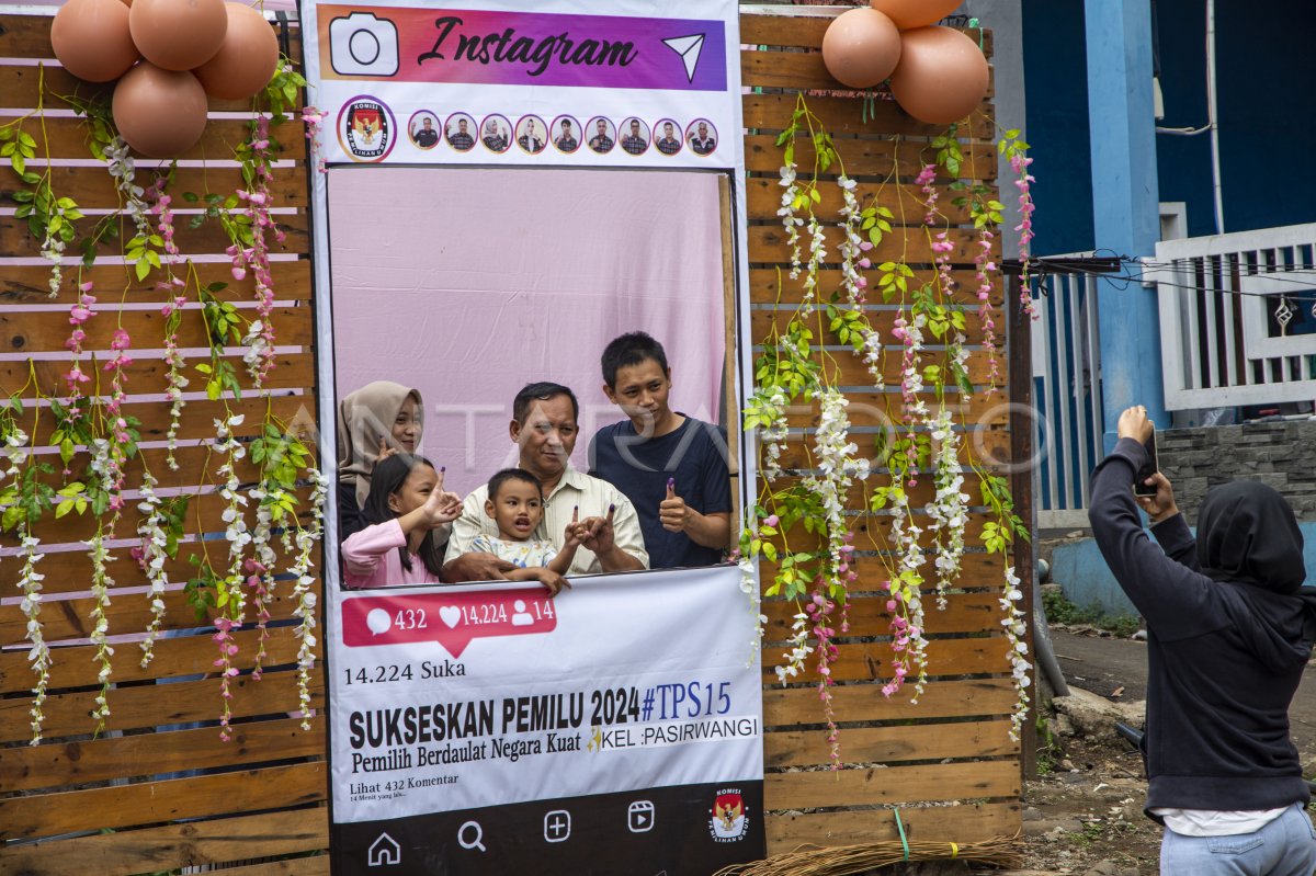 Tingkat Partisipasi Pemilih Di Tps Bandung Antara Foto